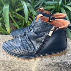 Ethan Valdes Cruise Ankle Boots Navy EU 36/US 6